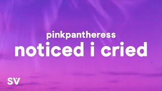 PinkPantheress  Noticed I Cried Lyrics [upl. by Annayram]