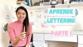 Aprende Lettering  Tutorial paso a paso  parte 1 [upl. by Krigsman]