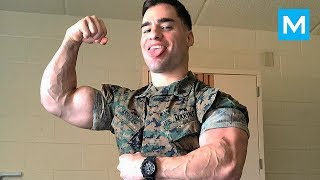 Military Workout Monster  Julian Miguel Arroyo  Muscle Madness [upl. by Annadiana]