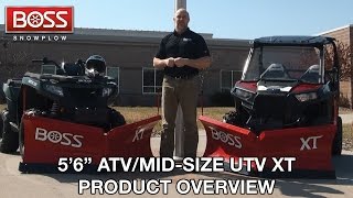 56quot ATVMidSize UTV XT Product Overview BOSS Snowplow [upl. by Alexina]