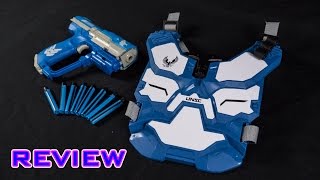 REVIEW BoomCo Halo UNSC Spartan Battle Armor Set  Unboxing Review amp Firing Test [upl. by Trescha]