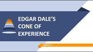 Edgar Dales Cone of Experience Technology for Teaching and Learning 1 [upl. by Ocimad]