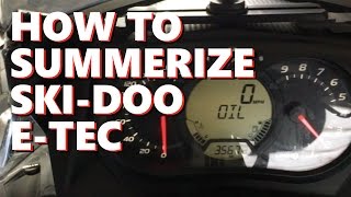 HOW TO SUMMERIZE SkiDoo ETec Oil Mode [upl. by Quackenbush701]