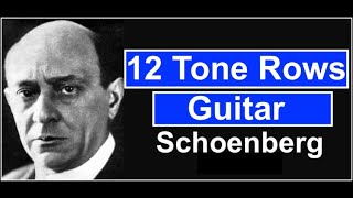 12 Tone Rows serialism Guitar JazzFusionArnold Schoenberg [upl. by Netsirhk377]