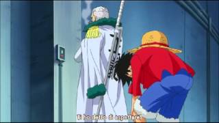 One Piece 606  Luffy e Smoker sub Ita [upl. by Llerol]