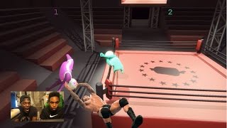 GANG BEASTS  XpertThief VS JustSaiyanX [upl. by Bengt558]