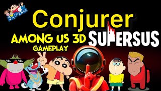 Shinchan Challenges his Friends in 3D Among Us Super SUS Part 4 GREEN GAMING Tyro Gaming [upl. by Acceber]