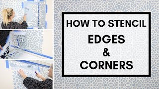 How To Stencil Edges and Corners [upl. by Rozalie]