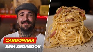 ESPAGUETE À CARBONARA  Dicas para impressionar  Léo Abreu [upl. by Atteras]