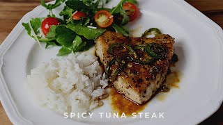 Spicy Tuna Steak Pan Seared [upl. by Kean]