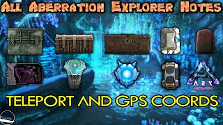 All Aberration Explorer Note locations in Ark Survival Evolved [upl. by Ravens996]