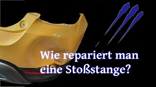 Stoßstange reparieren ausbeulen  Tutorial [upl. by Bergen227]