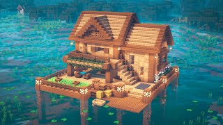 Minecraft  How to Build a Lake House [upl. by Anitsyrc]