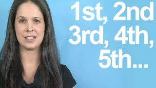 How to Pronounce ORDINAL NUMBERS  American English [upl. by Yebba]