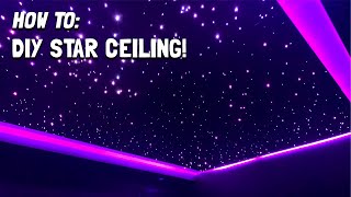 How To Build DIY Star Ceiling Magnetic 🧲 Panels amp Star Light For My Home Theater HOW TO GUIDE [upl. by Lehcer]