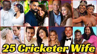 25 World Cricketers Wife  World Most Beautiful Cricketer Wife [upl. by Piero]