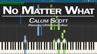 Calum Scott  No Matter What Piano Cover Synthesia Tutorial by LittleTranscriber [upl. by Cira]