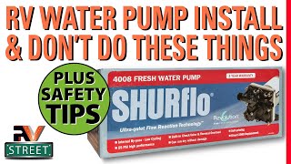 RV SHURflo Water Pump Replacement amp Important Tips [upl. by Anjela]