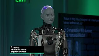 EA’s Ameca the AI Powered Robot Discusses the Future [upl. by Conyers]