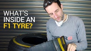 Whats Inside an F1 Tyre  F1 Engineering [upl. by Oelc635]