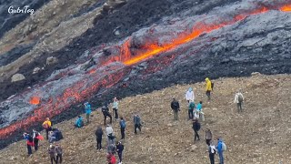 BASALTIC LAVA STRAIGHT FROM THE MANTLE pumps through the valleys of Iceland 260821 [upl. by Chader]