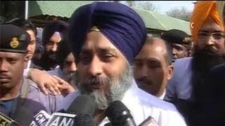 Parkash Badal will continue as Punjab Chief Minister says son Sukhbir [upl. by Anneyehc80]