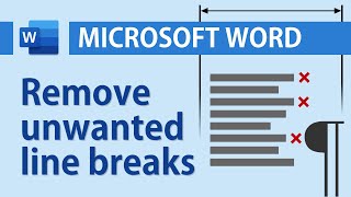 How to remove unwanted paragraphs and line breaks in Microsoft Word [upl. by Nnahgiel]