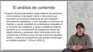 10 ANÁLISIS DE CONTENIDO I [upl. by Lila]