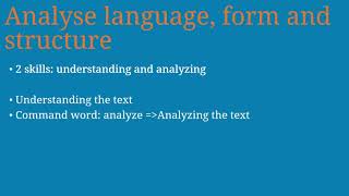 Paper 1 Question 2 Text Analysis information from the exam task  AS Level English Language 9093 [upl. by Notgnihsaw68]