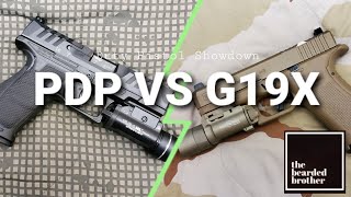 WALTHER PDP VS GLOCK 19X Duty Pistol Showdown [upl. by Atteuqcaj212]