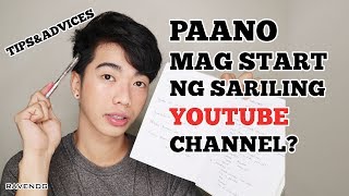 HOW TO START SA YOUTUBE CHANNEL 01000 subs Step by Step Paano magsimula sa Youtube  Raven DG [upl. by Marlowe]