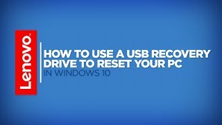 How To  Use a USB Recovery Drive to Reset Your PC in Windows 10 [upl. by Nikral]