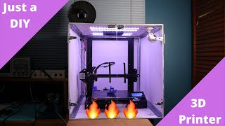 DIY 3d printer enclosure for under 50  printing ABS on Creality Ender 3 [upl. by Tahmosh]