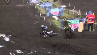 Romain Febvre Crash MXGP of Europe 2016 MXGP Race 1  Motocross [upl. by Areem]