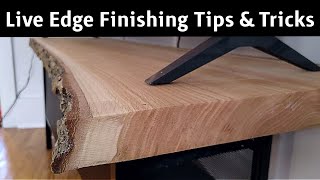 How To Finish A Live Edge Slab [upl. by Anoo570]