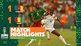 HIGHLIGHTS  Cameroon 🆚 Guinea TotalEnergiesAFCON2023  MD1 Group C [upl. by Mezoff499]