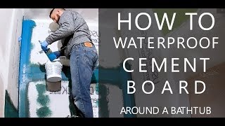 How to Waterproof Cement Board [upl. by Sybilla630]