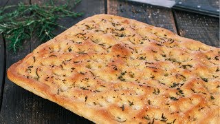 Classic Focaccia  Italian Focaccia Bread [upl. by Byram]