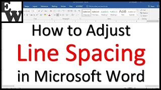 How to Adjust Line Spacing in Microsoft Word [upl. by Iruyas]