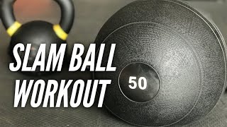 Slam Ball Workout For Beginners Follow Along Tutorial [upl. by Anila]