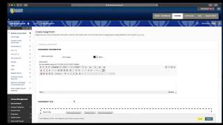 Creating Assignments in Blackboard [upl. by Konrad947]
