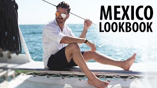 4 EASY OUTFITS FOR MEN  Mens Vacation Outfit Inspiration  Alex Costa in Mexico [upl. by Ecnarret97]