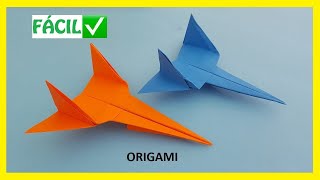 👉🏽 Cómo hacer un AVIÓN ✈ de papel FÁCIL ✅  Aviones de Origami PASO A PASO [upl. by Larrie]