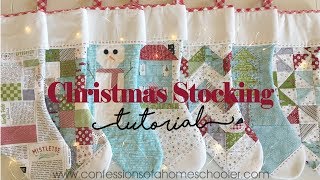 Easy Christmas Stocking Tutorial [upl. by Heimer]