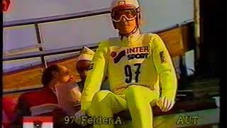 Ski Jumping World Cup  Oberstdorf 19861987  highlights [upl. by Emmye]