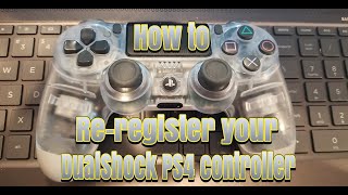 How To ReRegisterConnect your PS4 controller using a Keyboard [upl. by Laehcor]