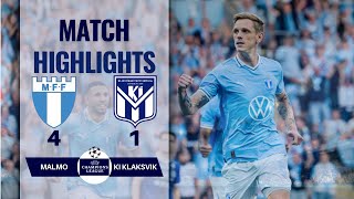 MALMO 4 1 KI KLAKSVIK UEFA CHAMPIONS LEAGUE HIGHLIGHTS  23072024 [upl. by Nosyk800]