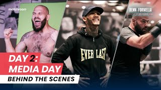 Fight Week Day 2 Benn vs Formella Babic vs Little  Media Day Behind The Scenes [upl. by Halas]