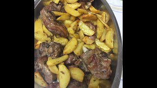 AGNELLO AL FORNO CON PATATE [upl. by Turro]