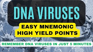 Easy Ways to Remember DNA Viruses  Mnemonics amp High Yield Points [upl. by Amian]